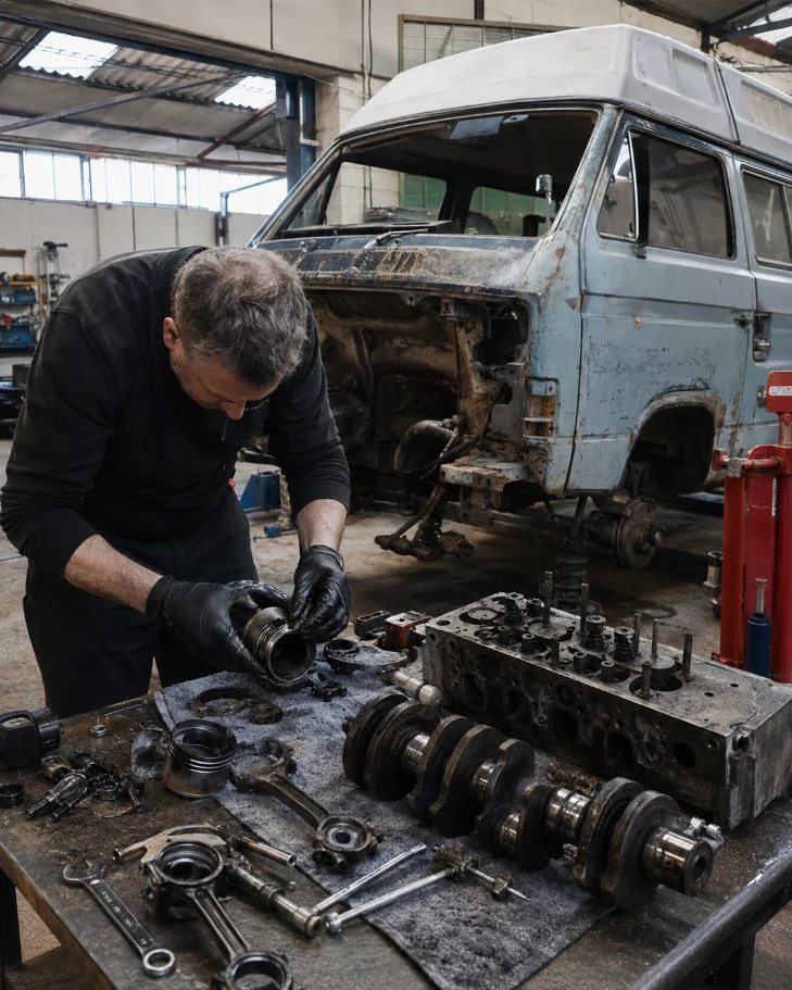 Campervan Engine Rebuild Restoration