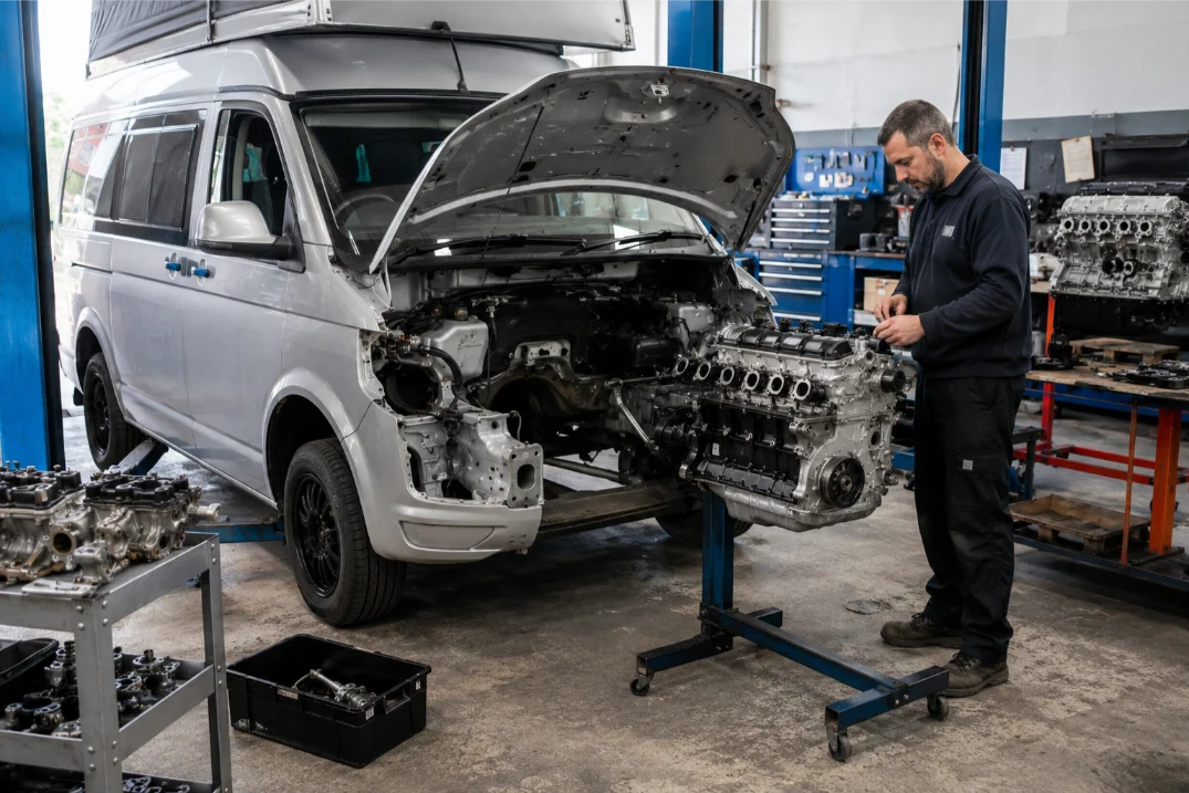 Vehicle collection and transport service for specialist engine repairs in Essex