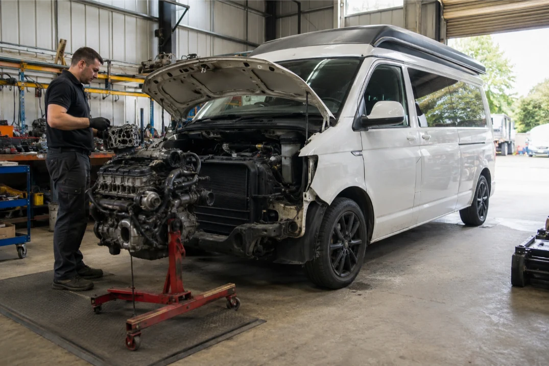 Volkswagen Transporter campervan engine rebuild in Leeds