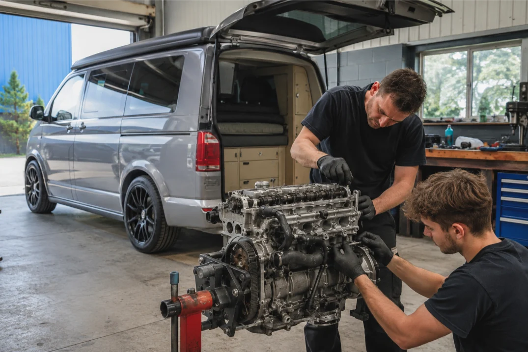 Porsche engine workshop carrying out specialist cylinder head repairs in Peterborough