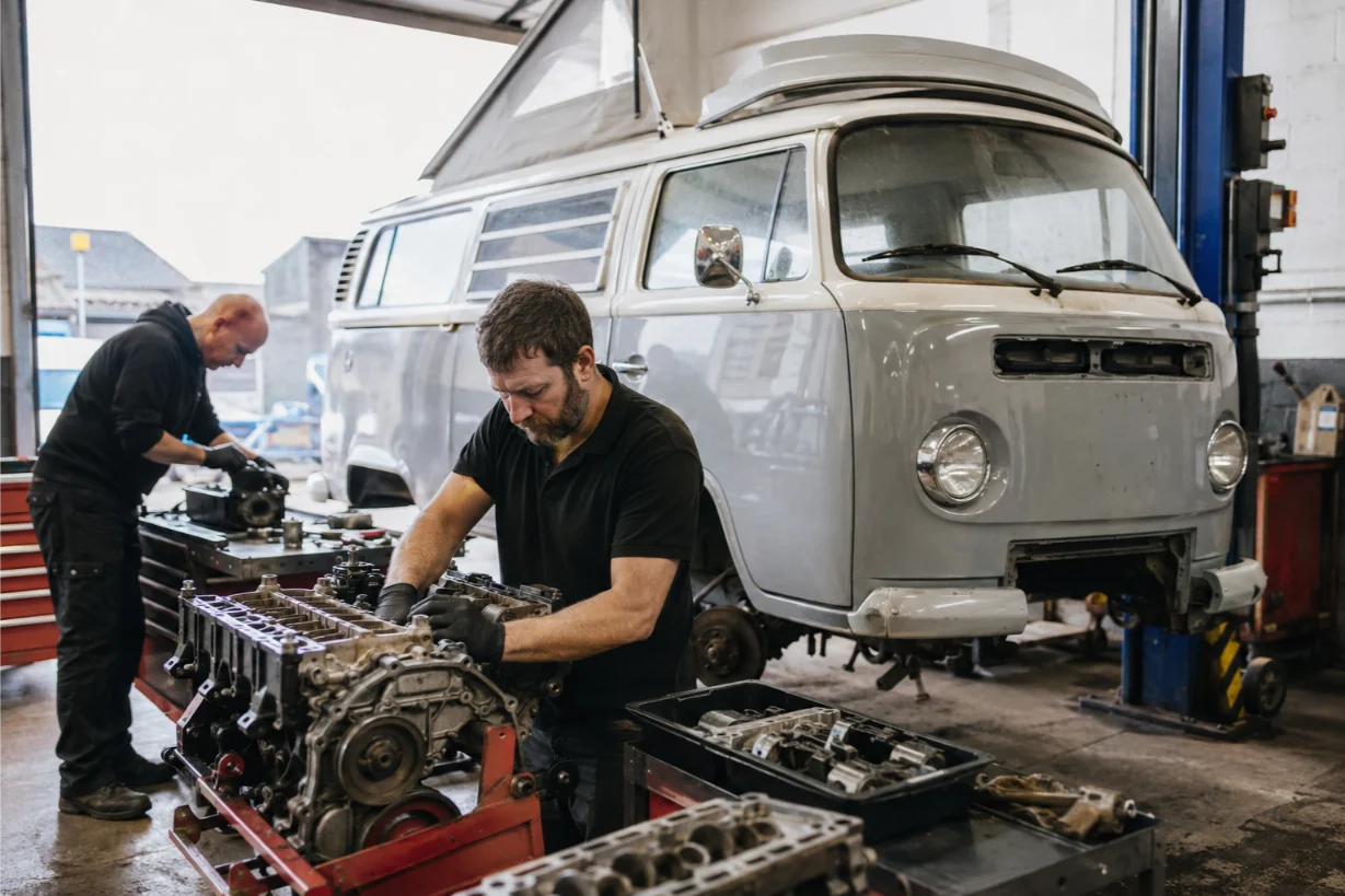 Volkswagen Transporter campervan engine rebuild in Stoke-on-Trent