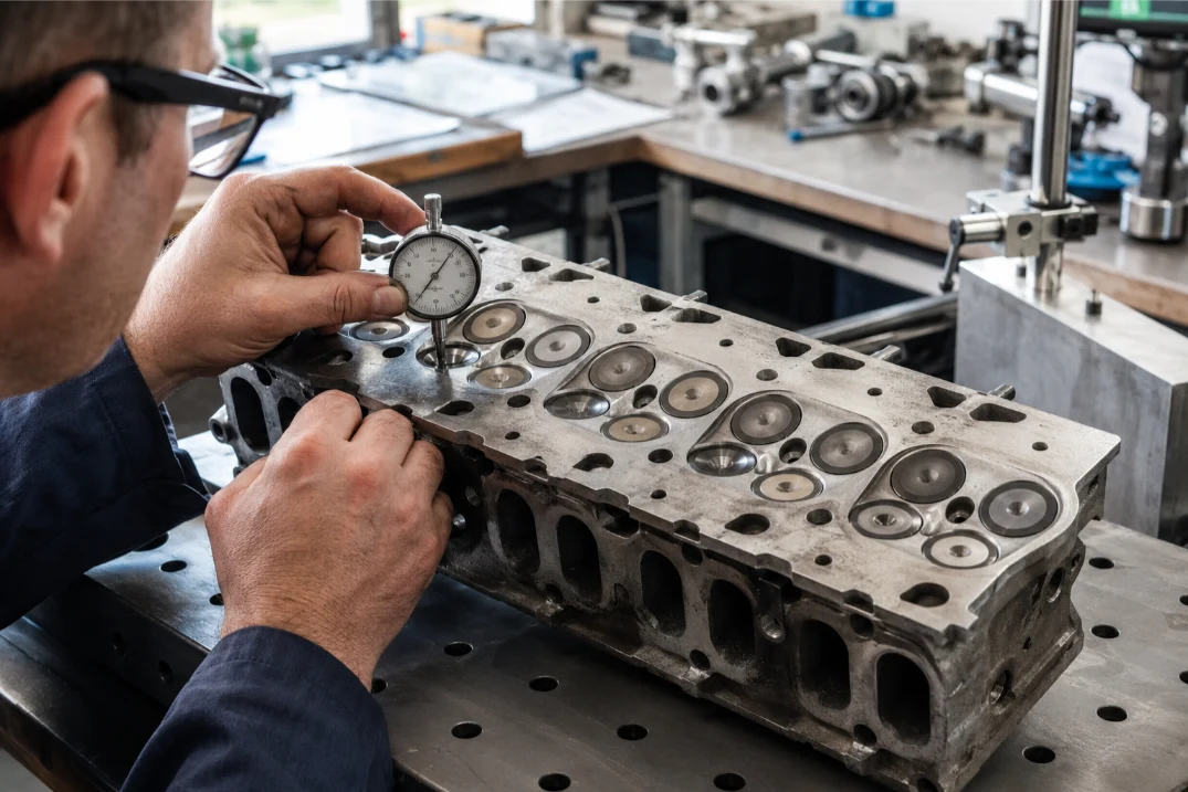 Porsche engine specialists carrying out professional engine assessment in Cardiff