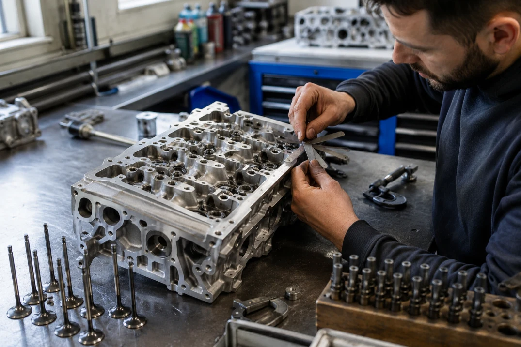 Engine machining workshop with specialist equipment and technicians in Leeds
