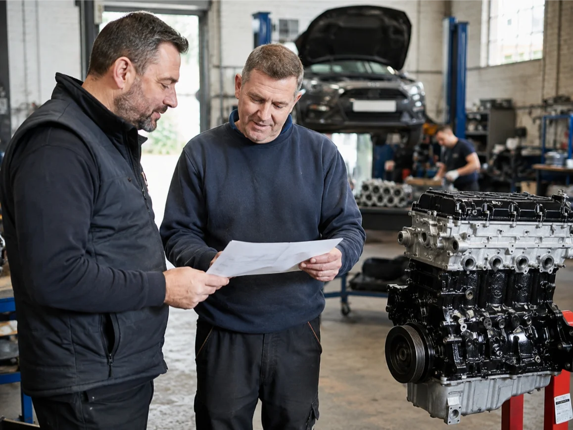 Engine specialists carrying out professional engine assessment in Canterbury