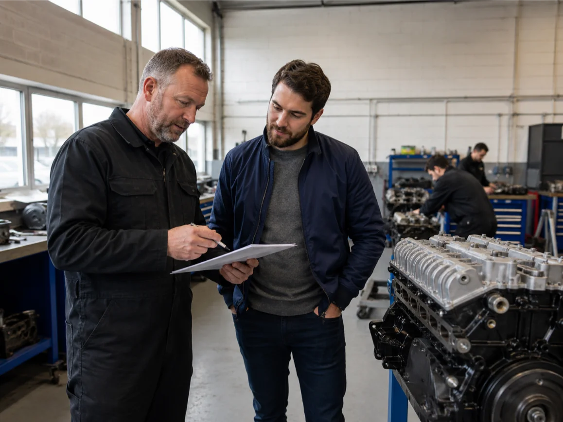 Engine specialists carrying out professional engine assessment in Stoke-on-Trent