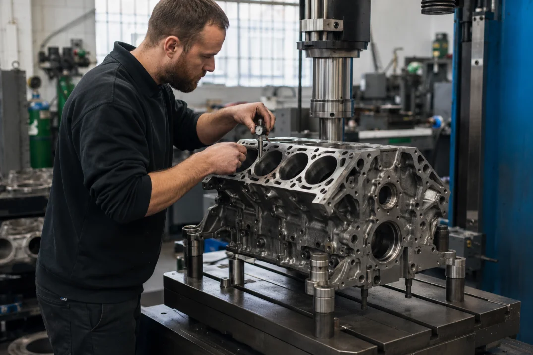 Mercedes engine specialists carrying out professional engine assessment in Birmingham