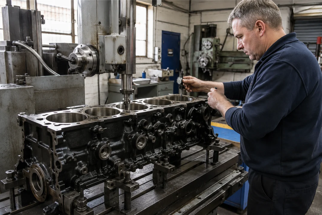 Precision engine block machining services in Nottingham