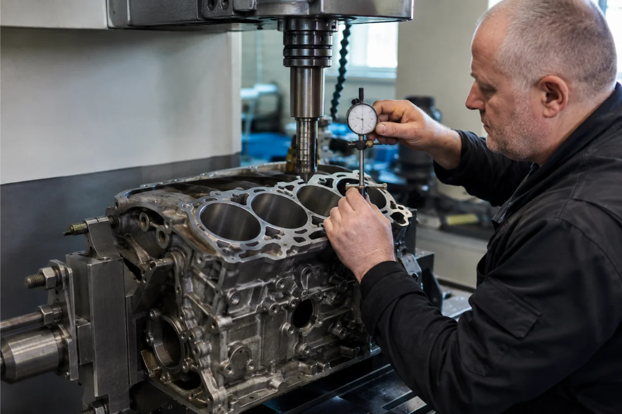 Audi engine block machining and specialist engineering services in Stoke-on-Trent