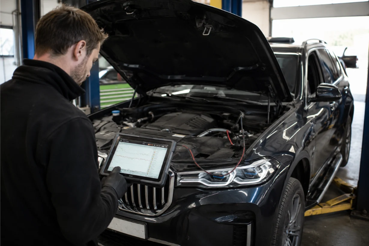 BMW X7 engine diagnostics and fault assessment in the Cotswolds