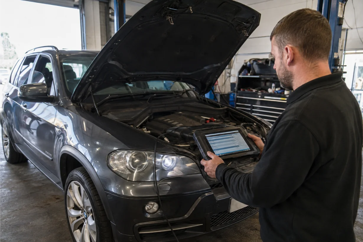 BMW X5 engine diagnostics and fault assessment in Stoke-on-Trent