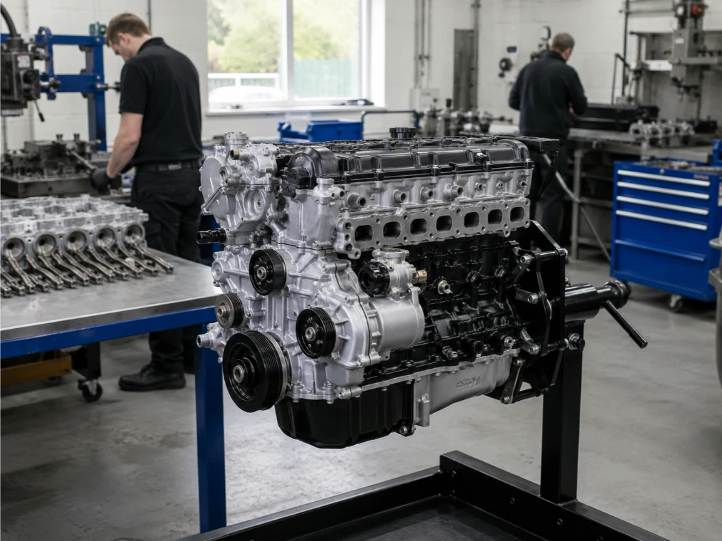 Customer consultation with Ferrari engine specialists in Leeds