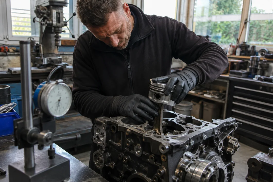 Range Rover engine undergoing rebuild and reconditioning in Guildford