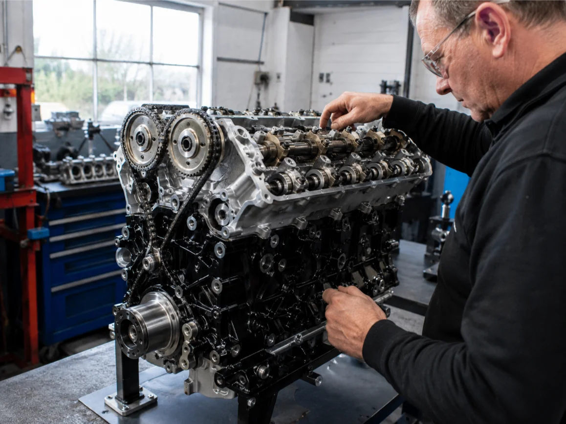 Remanufactured engine undergoing professional reconditioning in Canterbury