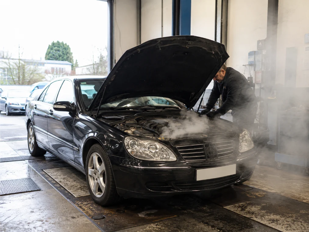 White smoke and overheating warning signs of engine failure in Cardiff