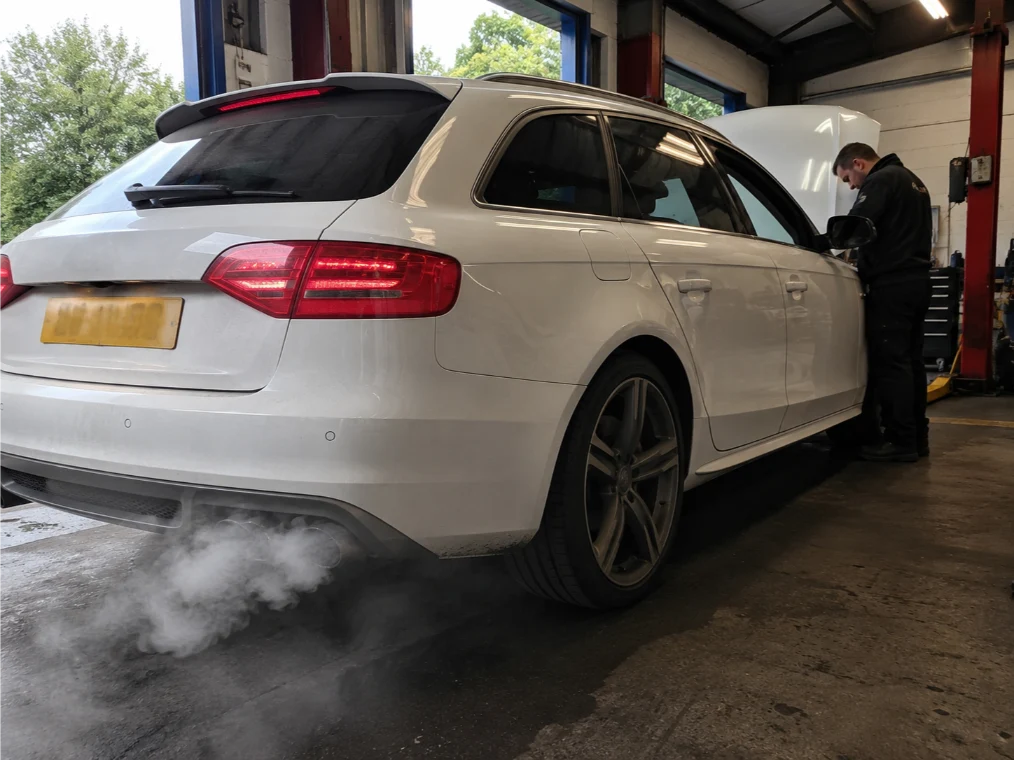 White smoke and overheating warning signs of engine failure in Essex