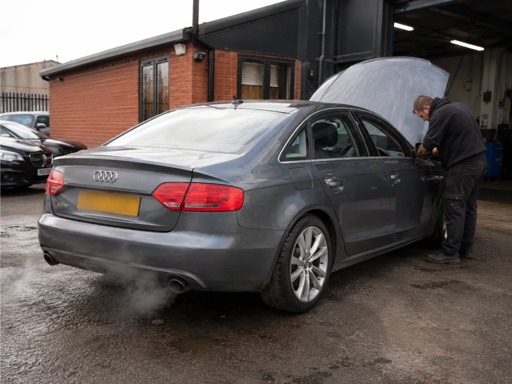 Mercedes engine undergoing rebuild and reconditioning in Leeds