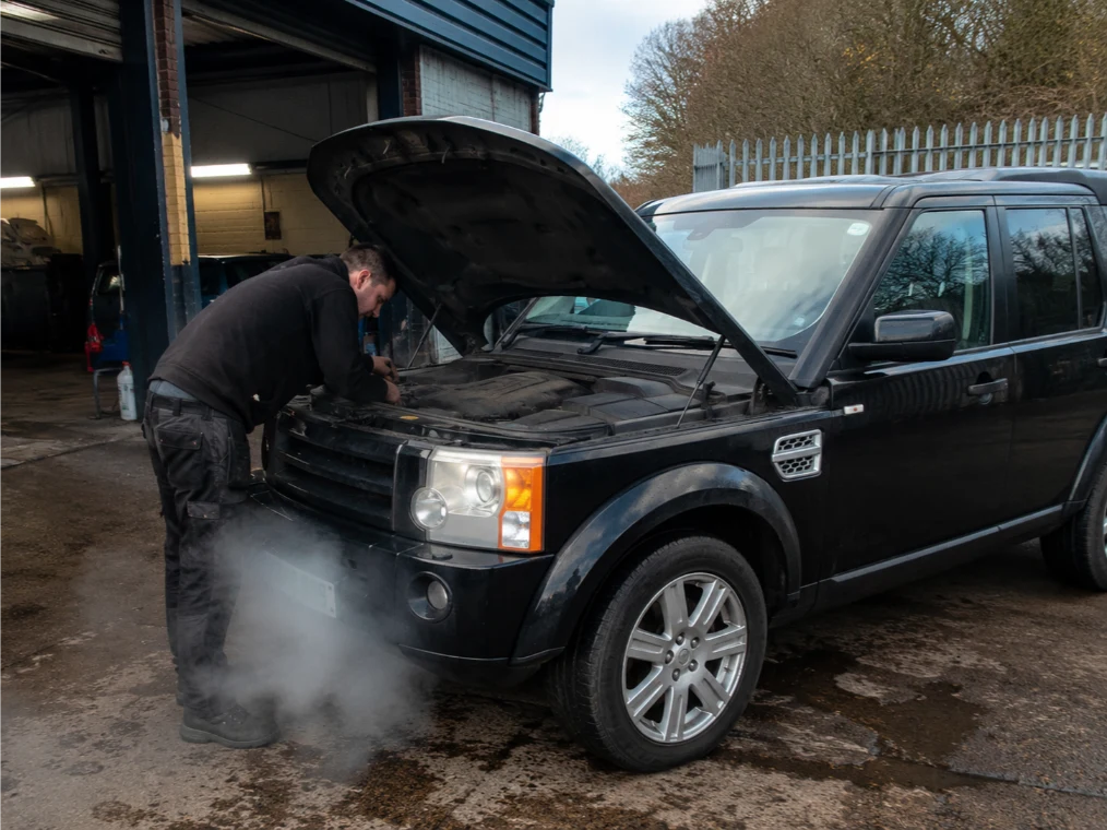 Engine overheating warning signs on an Audi in Leeds