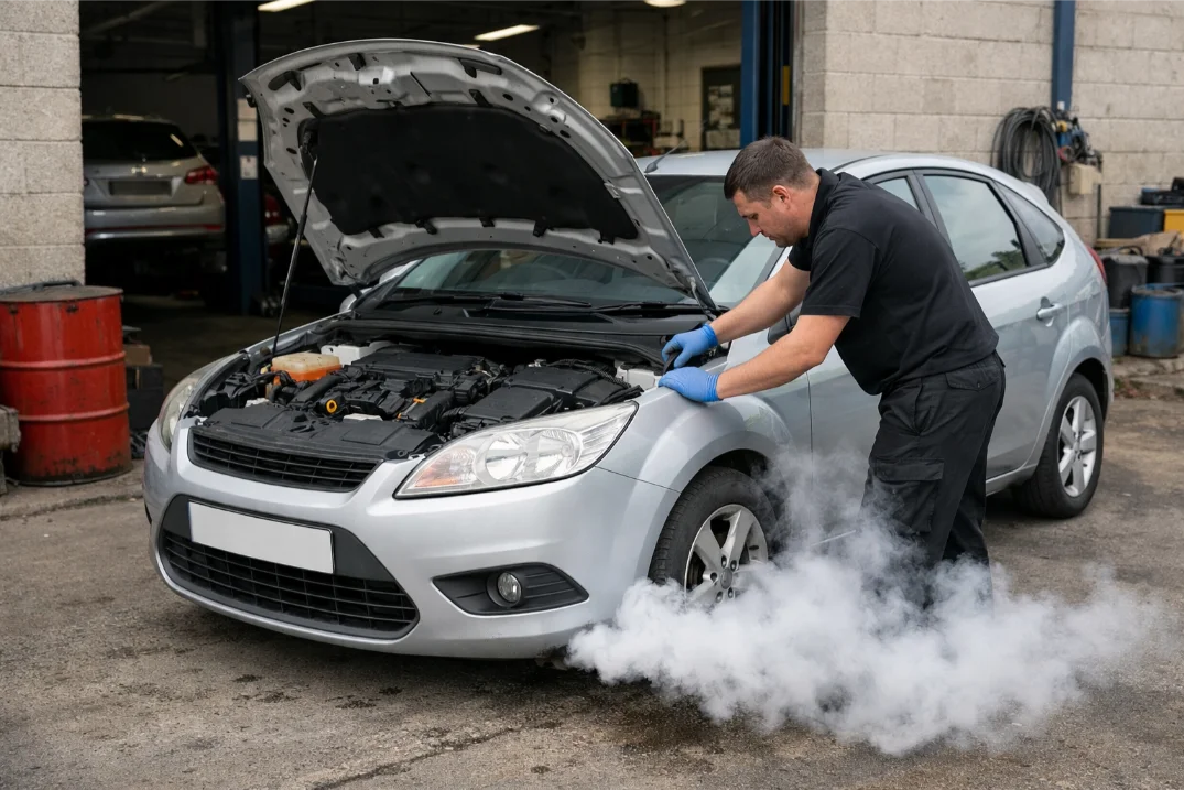 White smoke and overheating warning signs of engine failure in Swindon
