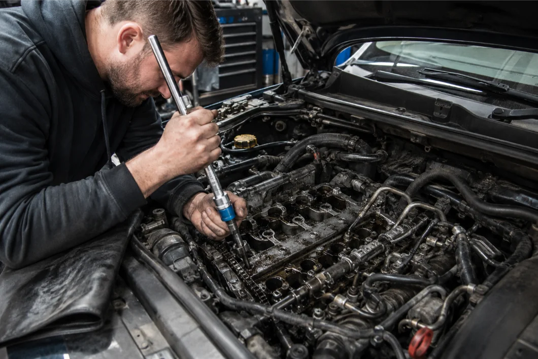Specialist injector removal and repair on a Land Rover engine in Crawley