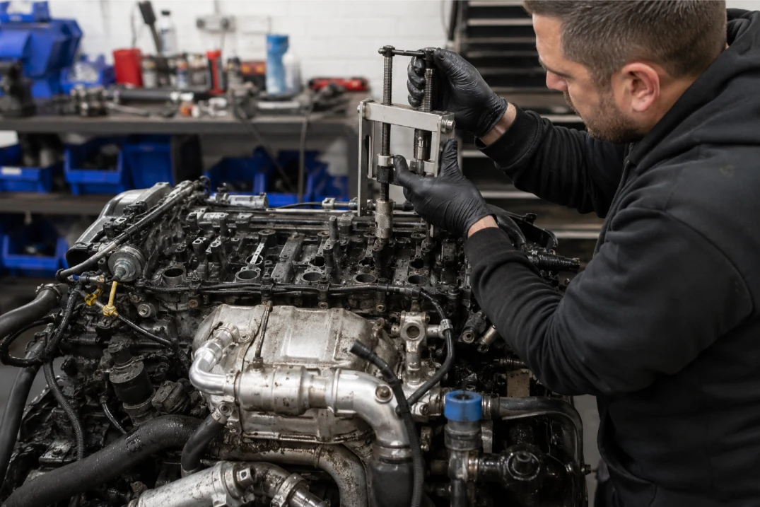 Engine overheating warning signs on an Audi in Leeds
