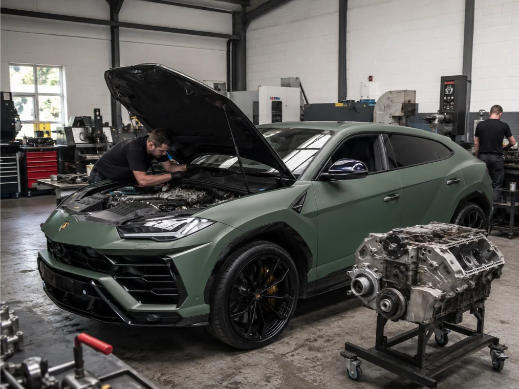Engine machining workshop with specialist equipment and technicians in Birmingham