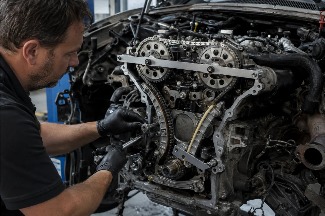 Jaguar timing chain and timing belt repair in Exeter