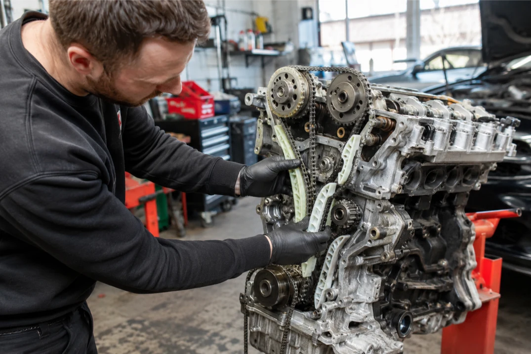 Specialist injector removal and repair on a Range Rover engine in Leeds