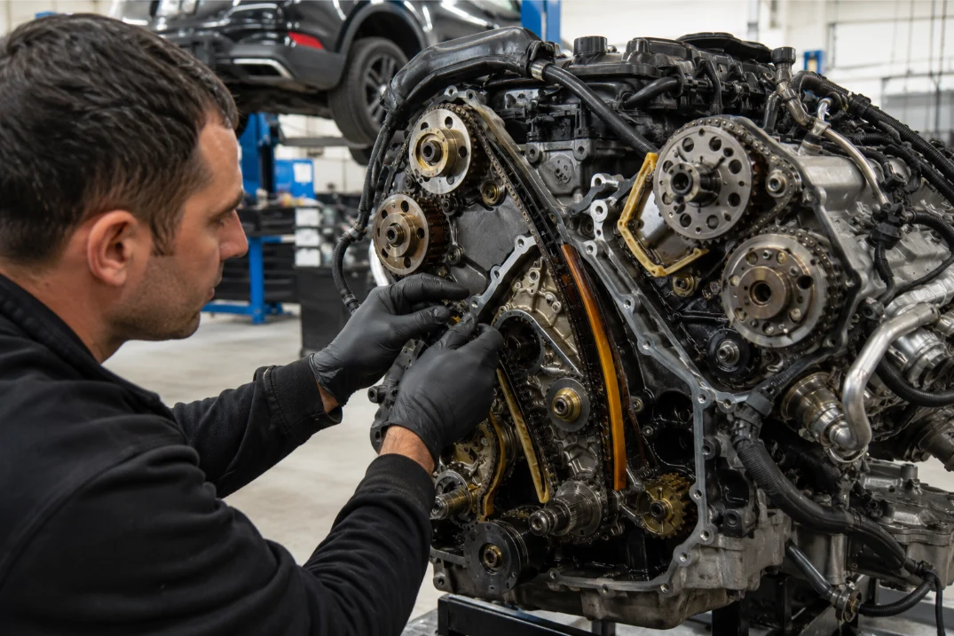 Porsche Cayenne timing chain and timing belt repair in Nottingham