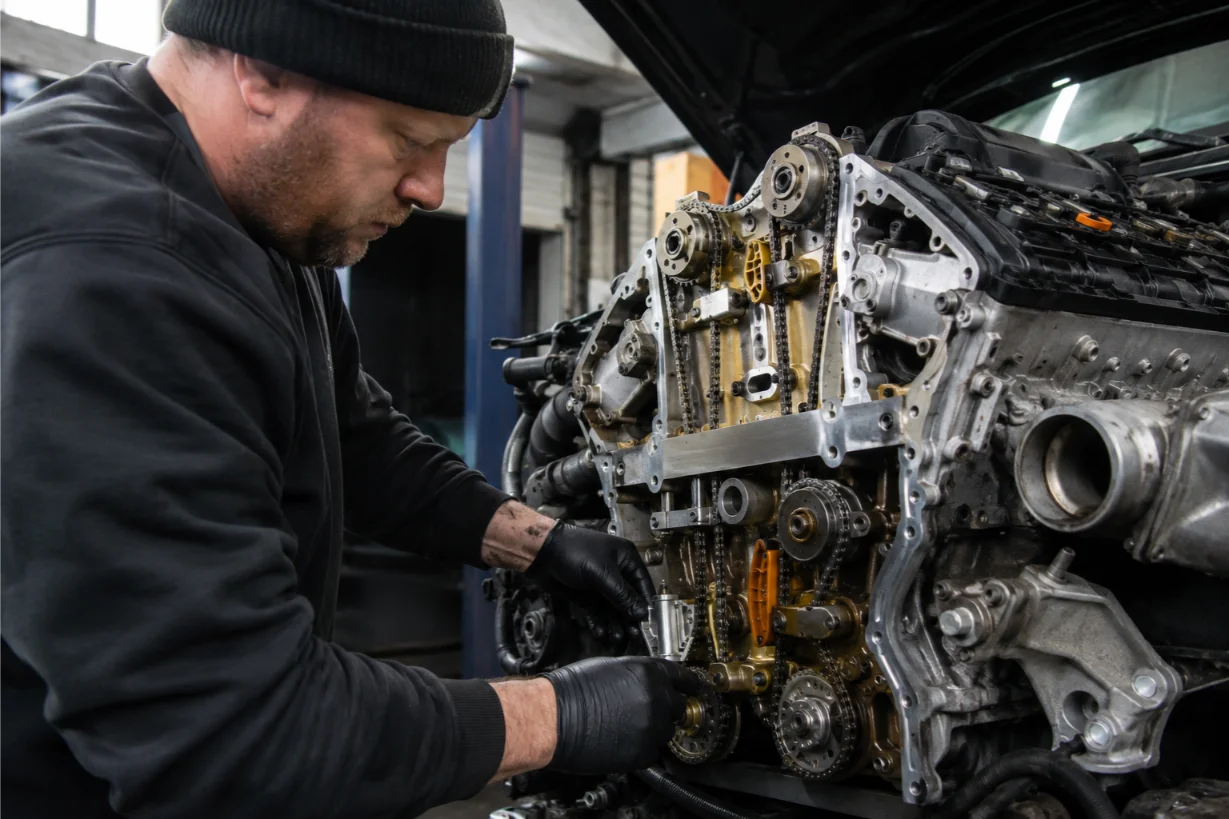 Range Rover timing chain and timing belt repair in Stoke-on-Trent
