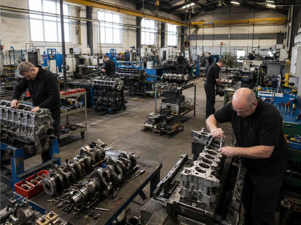 Engine machining workshop with specialist equipment and technicians in Essex