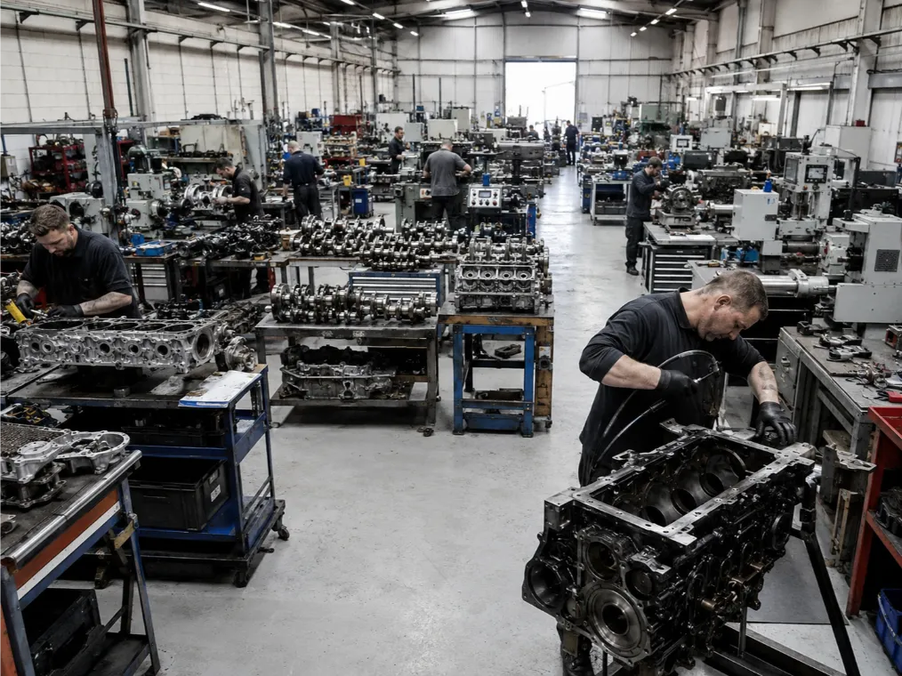 Engine machining facility with specialist equipment and experienced technicians in Northampton