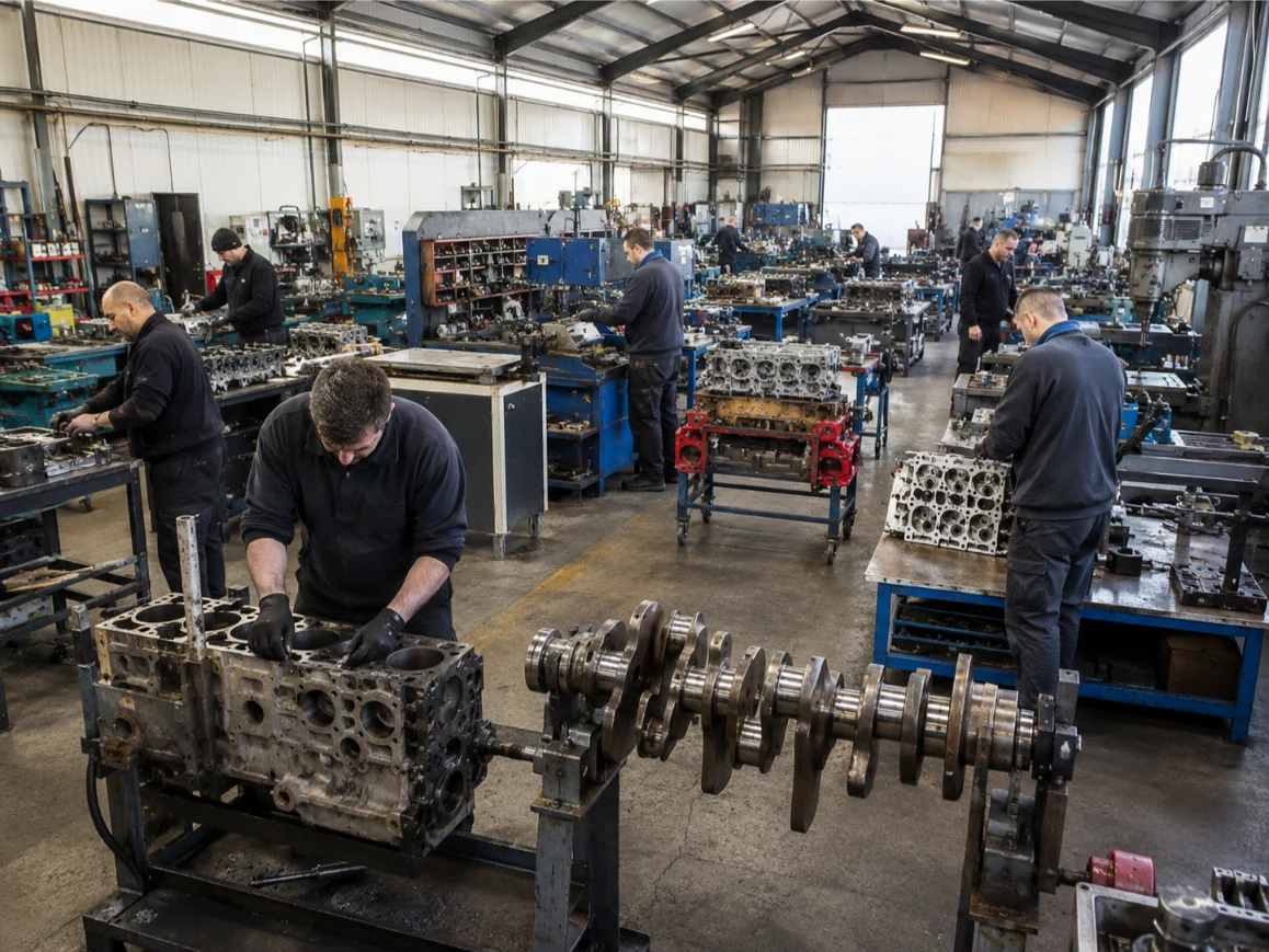 Engine machining facility in Wales with specialist equipment and experienced technicians