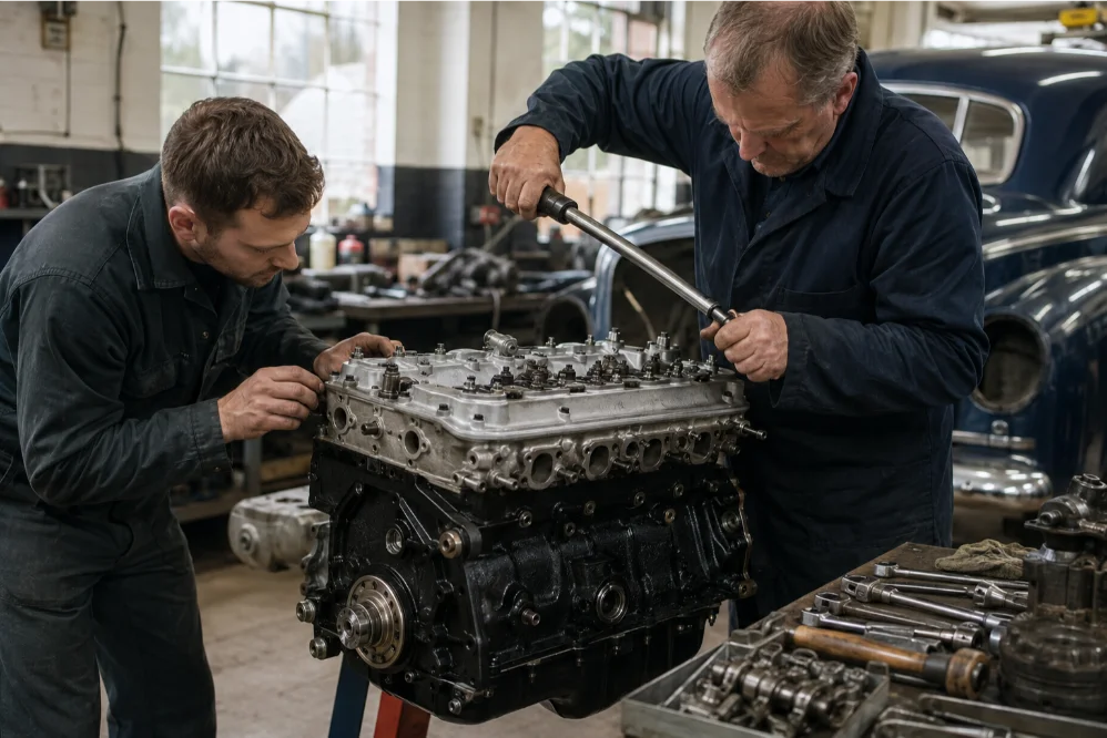 Classic Car Engine Reassembly Quality Checks UK