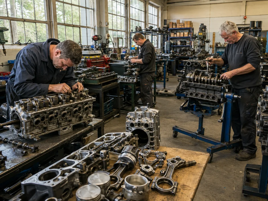 Classic Car Engine Rebuild Team workshop UK