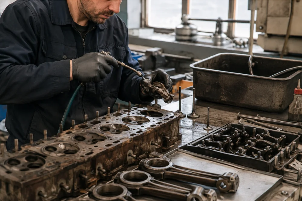 Classic Engine Component Cleaning and Assessment UK