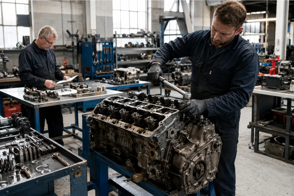 Commercial Engine Professional Reassembly Quality Control UK