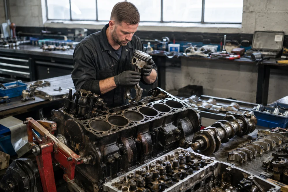 Engine Strip Inspection UK Diesel Engine Rebuild of Commercial Car