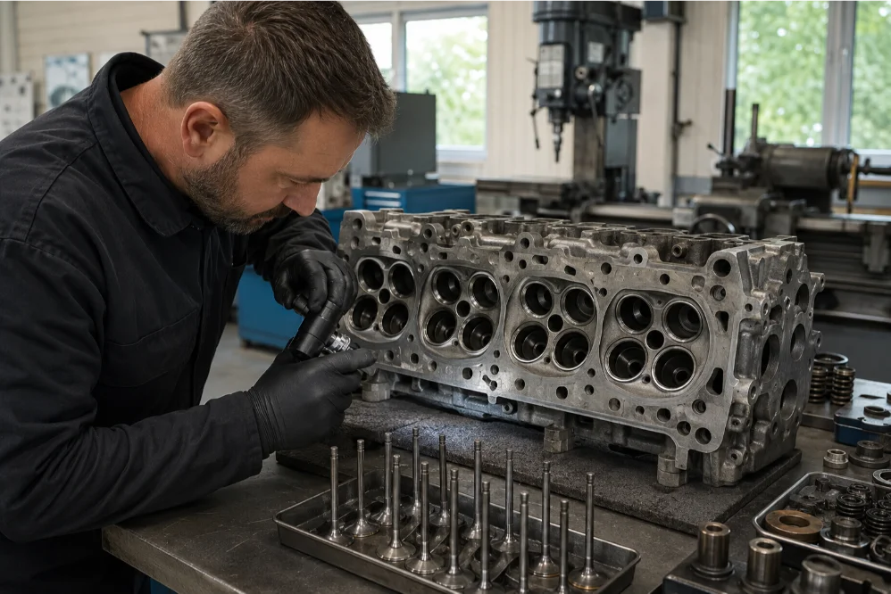 Cylinder Head Reconditioning of commercial Vehicle