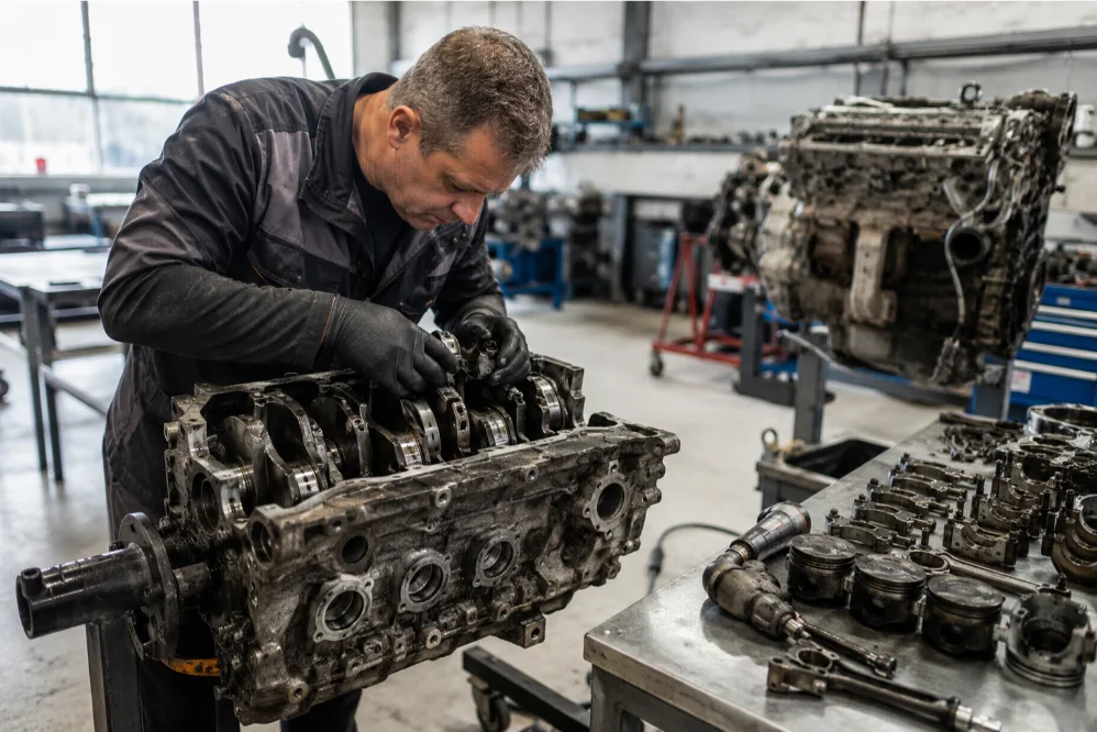 Complete Engine Strip Inspection Mercedes Engine UK