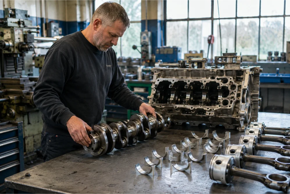 Crankshaft Machining Engine Rebuild Project UK
