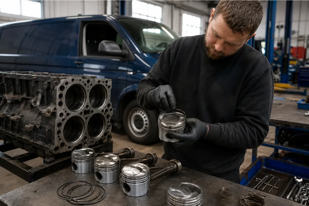 Diesel Piston Ring Replacement Volkswagen Transporter Nottingham UK