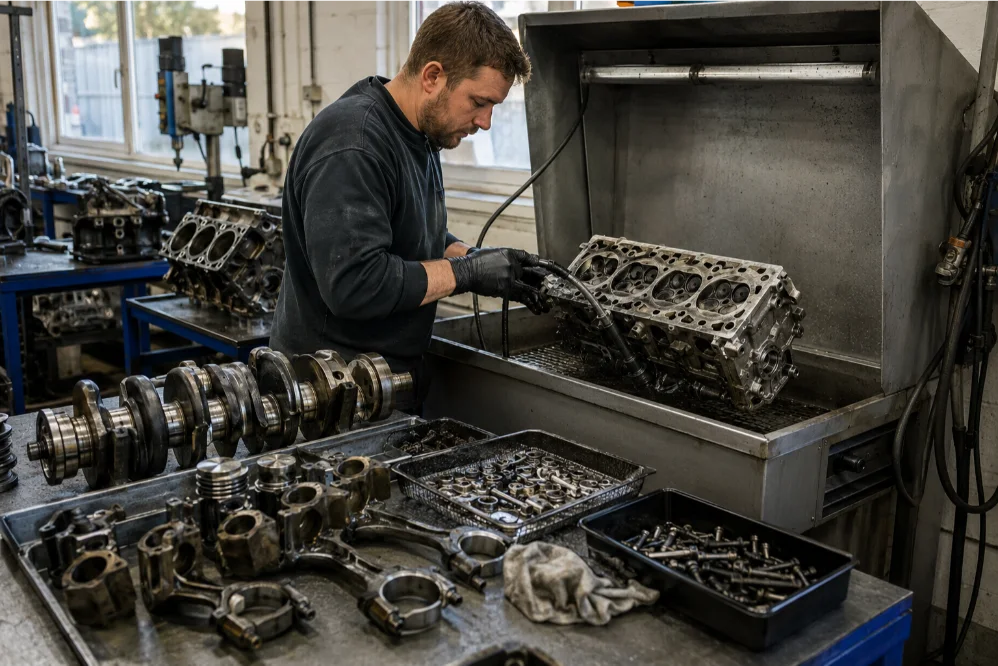 Engine Component Cleaning Preparation Audi UK