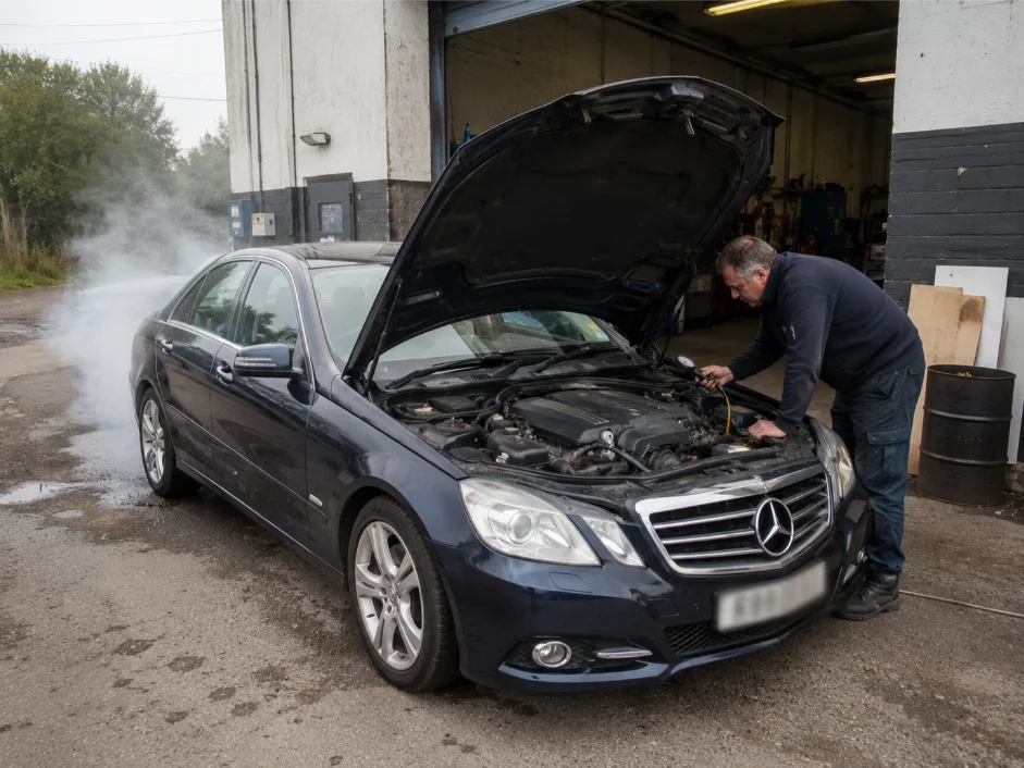 Engine Failure Warning Signs White Smoke and Overheating