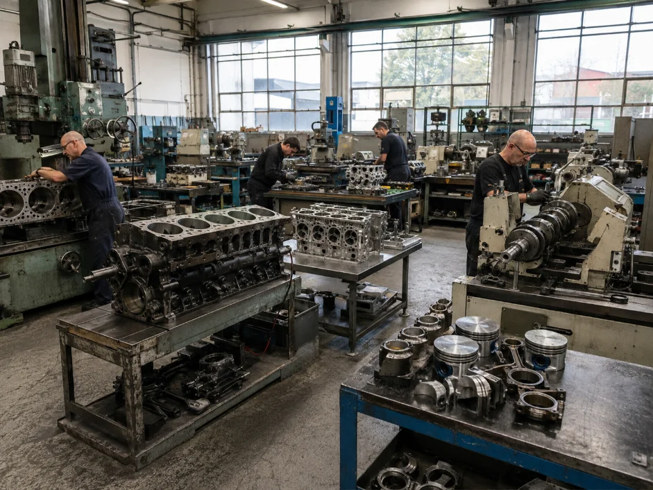 Engine Machining Specialist Team Workshop UK