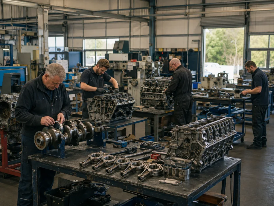 Engine Remanufacturing Specialists Teamwork UK Workshop