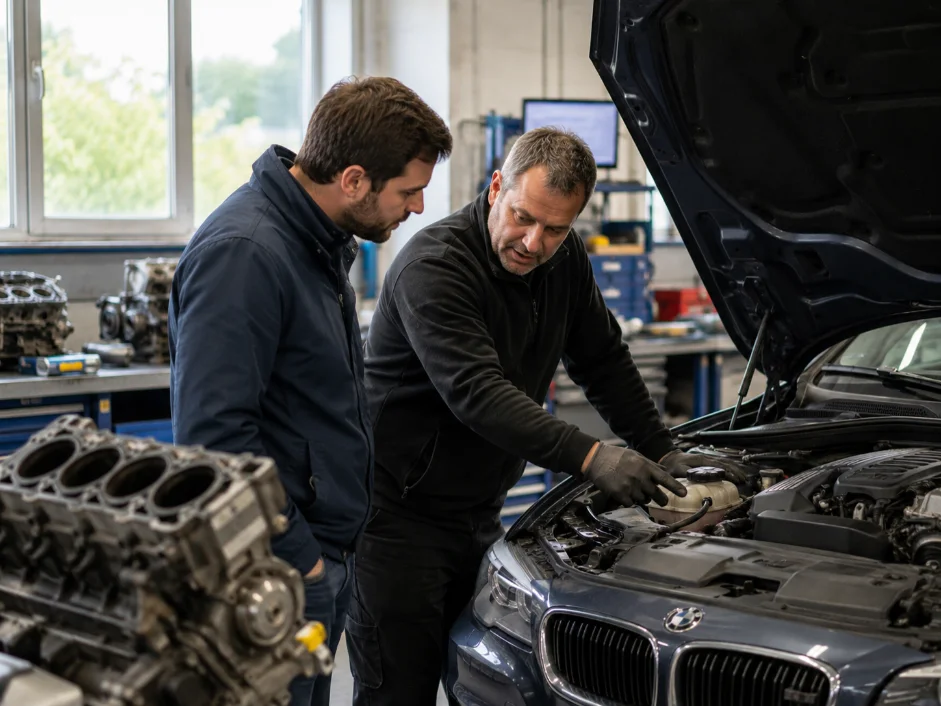BMW Engine Specialist Customer Consultation in Oxford, UK