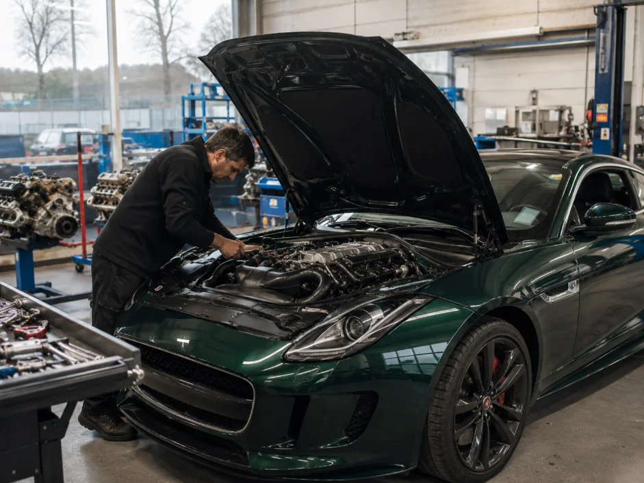 Jaguar F-type Custom Engine Rebuild UK Workshop