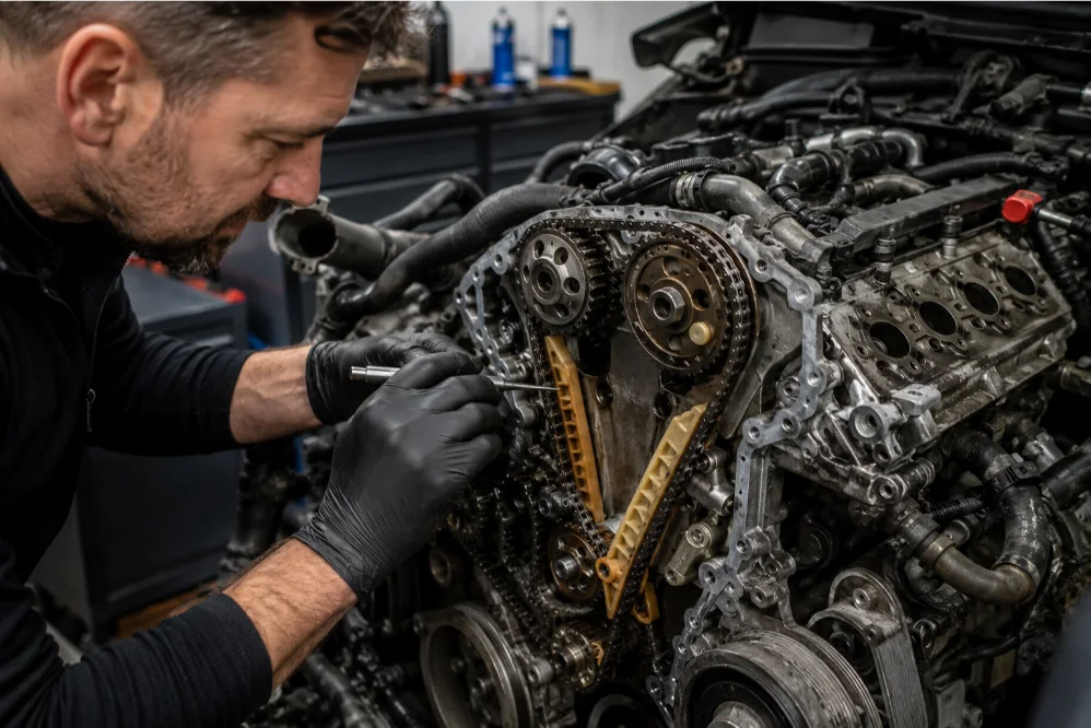 Audi Performance Vehicle Engine Timing System Inspection England