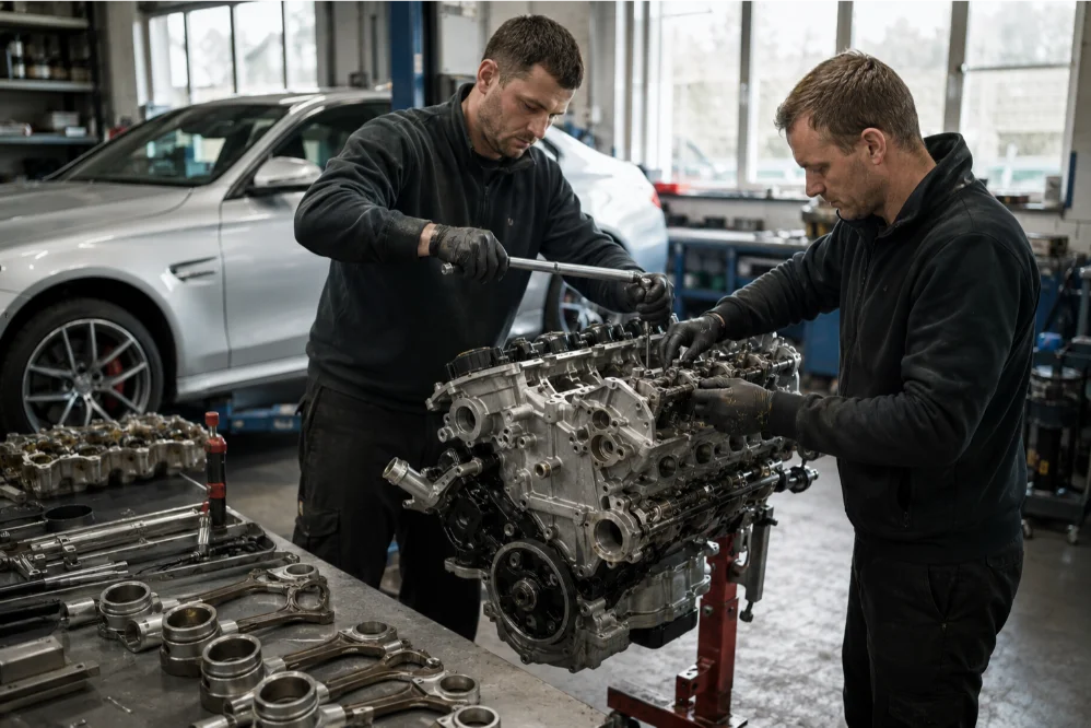 Petrol Engine Reassembly Quality Checks Mercedes Bristol