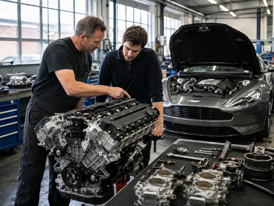 Petrol Engine Rebuild Consultation Aston Martin in Kent, UK